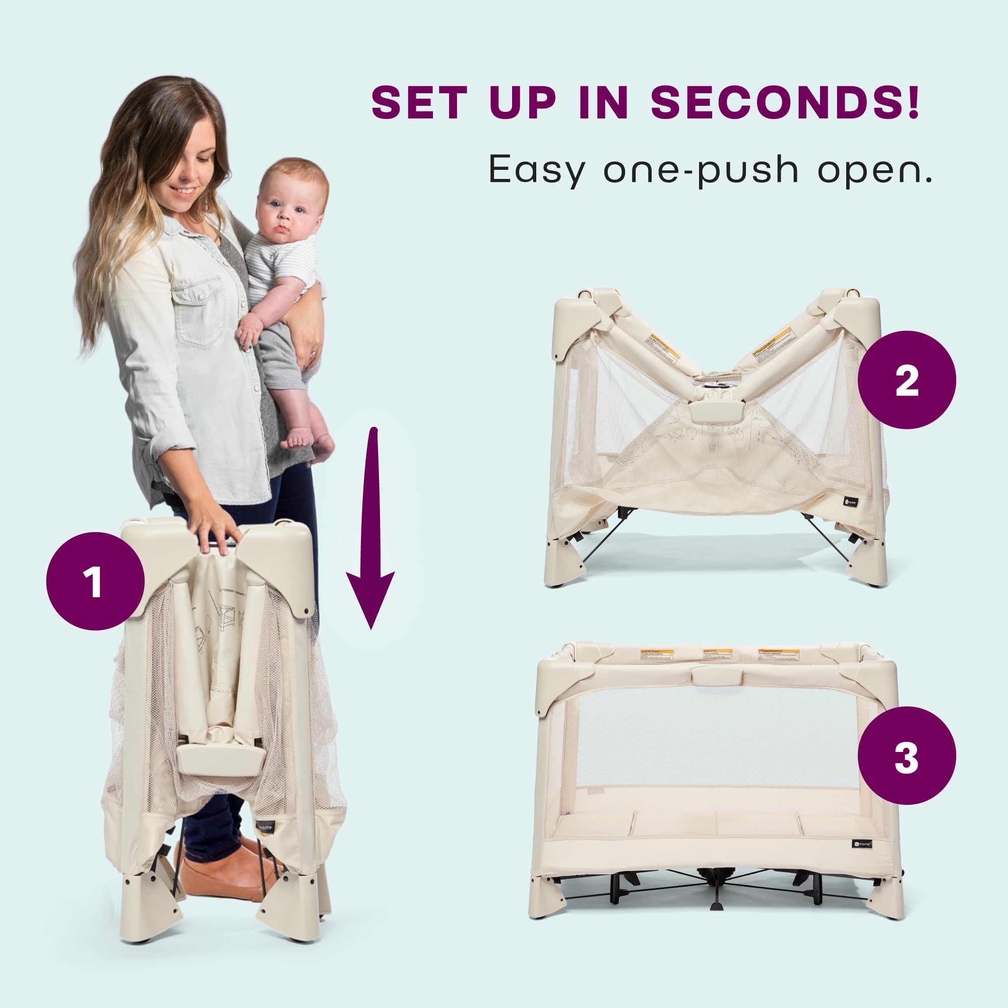 Amazon.com : 4moms Breeze Plus Portable Playard with Removable